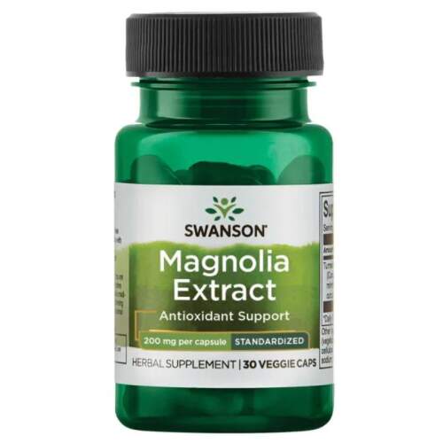 Magnolia Lekarska 200 mg 30 kapsułek Swanson